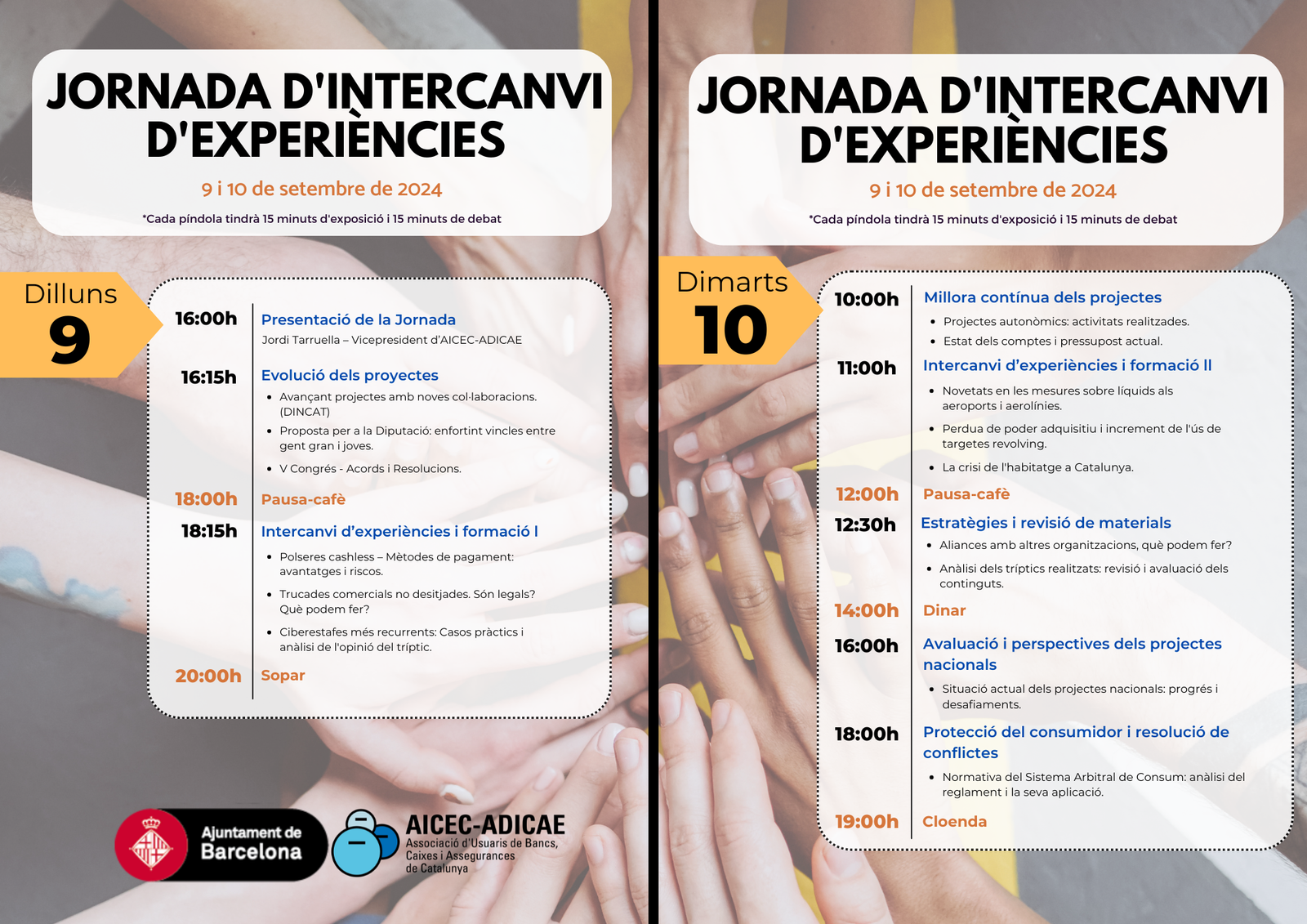 jornada intercanvi d'experiències